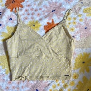 Hollister Yellow Floral Camisole Top